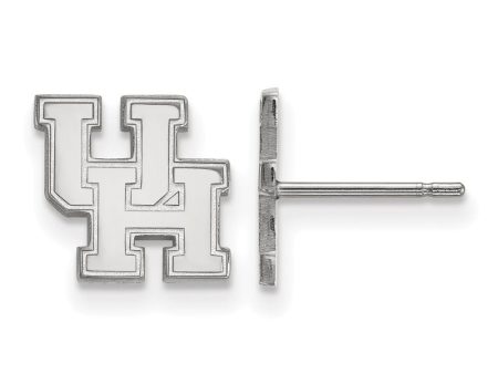 14k White Gold University of Houston XS (Tiny) Post Earrings Online Sale