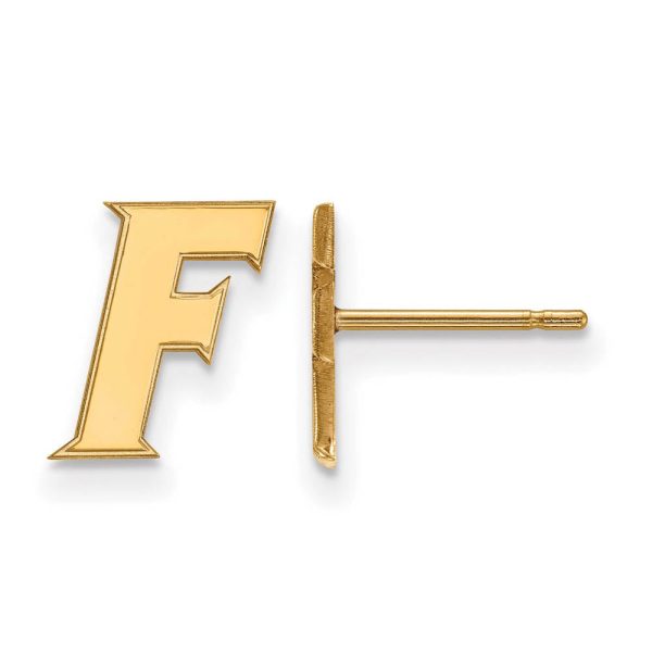 14k Yellow Gold University of Florida XS (Tiny) Post Earrings Online Sale