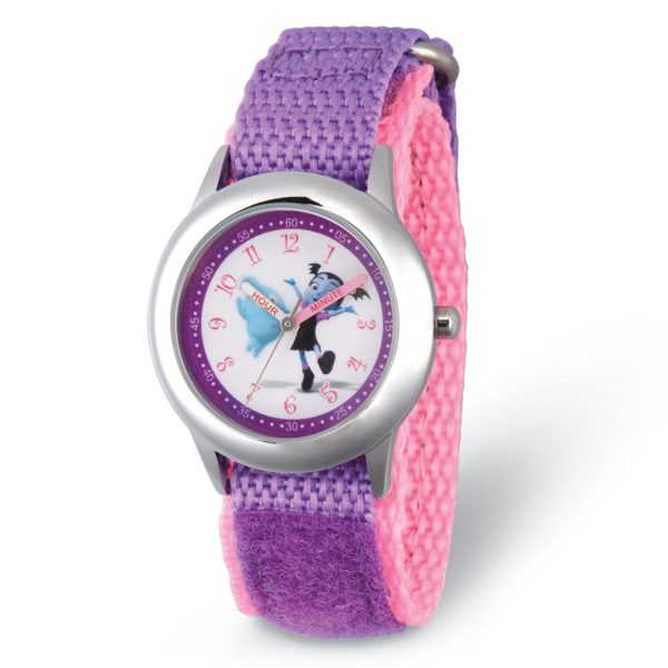 Disney Girls Vampirina & Demi Purple Strap Time Teacher Watch For Sale