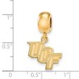 14k Gold Plated Silver U of Central Florida Sm Dangle Bead Charm Online