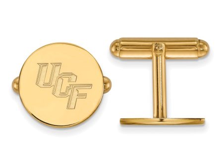 14k Gold Plated Silver University of Central Florida Cuff Links For Cheap