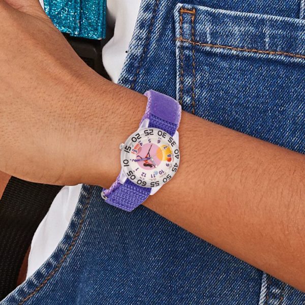 Disney Boys Incredibles 2 Daughter Purple Nylon Time Teacher Watch For Cheap