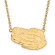 10k Yellow Gold Louisiana State Large Pendant Necklace Discount