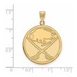 14k Yellow Gold NHL Buffalo Sabres XL Disc Pendant Online now