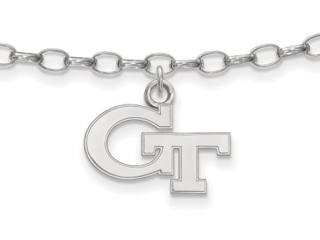 Sterling Silver Georgia institute of Technology Anklet, 9 Inch Fashion