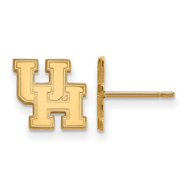 14k Yellow Gold University of Houston XS (Tiny) Post Earrings on Sale