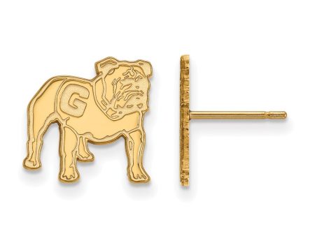 14k Yellow Gold University of Georgia Small Mascot Post Earrings on Sale