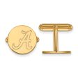 14k Yellow Gold University of Alabama Initial A Cuff Links Hot on Sale