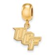 14k Gold Plated Silver U of Central Florida Sm Dangle Bead Charm Online