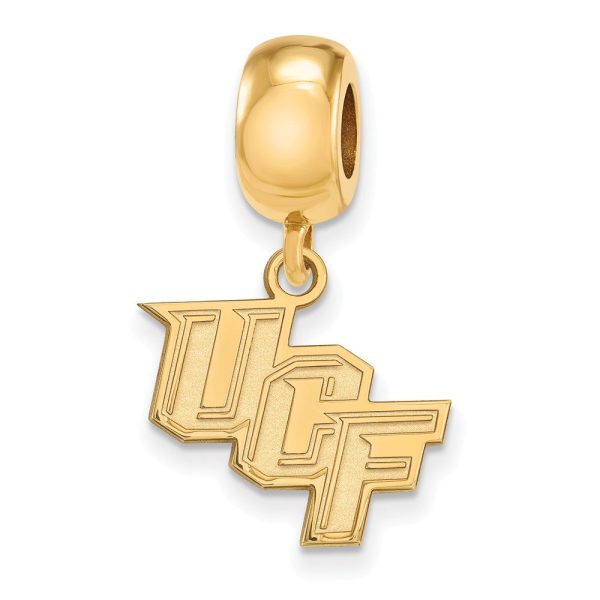 14k Gold Plated Silver U of Central Florida Sm Dangle Bead Charm Online