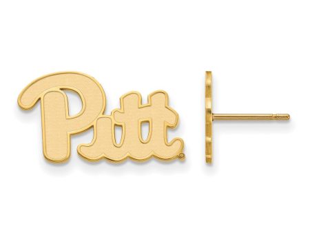 14k Yellow Gold University of Pittsburgh Small Post Earrings Online