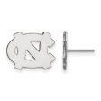 14k White Gold U of North Carolina Small  NC  Post Earrings Discount