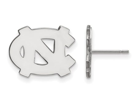 14k White Gold U of North Carolina Small  NC  Post Earrings Discount