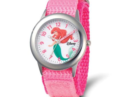 Disney Girls Ariel Pink Strap Time Teacher Watch Hot on Sale