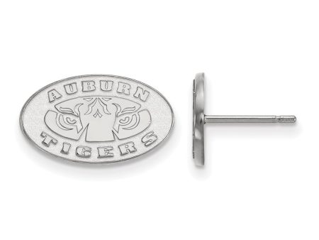 10k White Gold Auburn University XS (Tiny) Post Earrings Supply