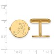 14k Yellow Gold University of Alabama Initial A Cuff Links Hot on Sale