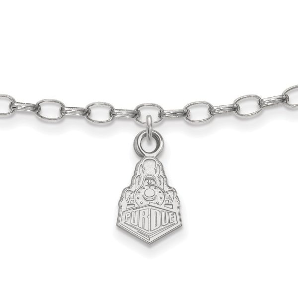 Sterling Silver Purdue Anklet, 9 Inch For Cheap