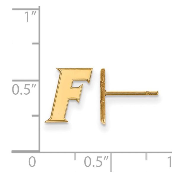 14k Yellow Gold University of Florida XS (Tiny) Post Earrings Online Sale