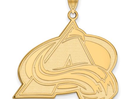 14k Yellow Gold NHL Colorado Avalanche XL Pendant Online Sale