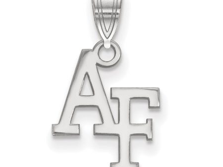 10k White Gold Air force Academy Small  AF  Pendant For Sale