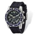 Chisel Mens Black Dial & Silicone Strap Chronograph Watch Online