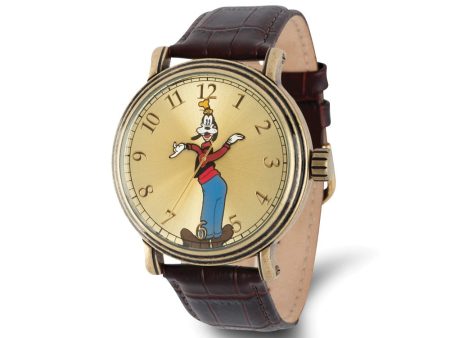 Disney Adult Size Goofy w Moving Arms Antique Gold-tone Watch Online Sale