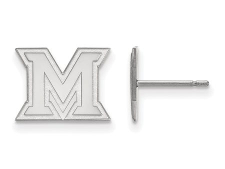 10k White Gold Miami Univ. XS (Tiny) Post Earrings Sale