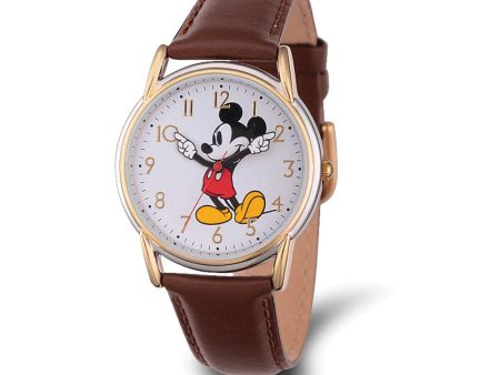 Disney Adult Size Brown Strap Mickey Mouse w Moving Arms Watch Online