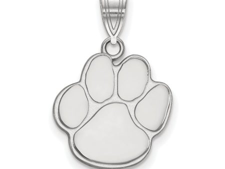 10k White Gold Auburn U Medium Paw Pendant Online Sale