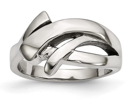 11mm Stainless Steel Polished Freeform Tapered Ring Hot on Sale